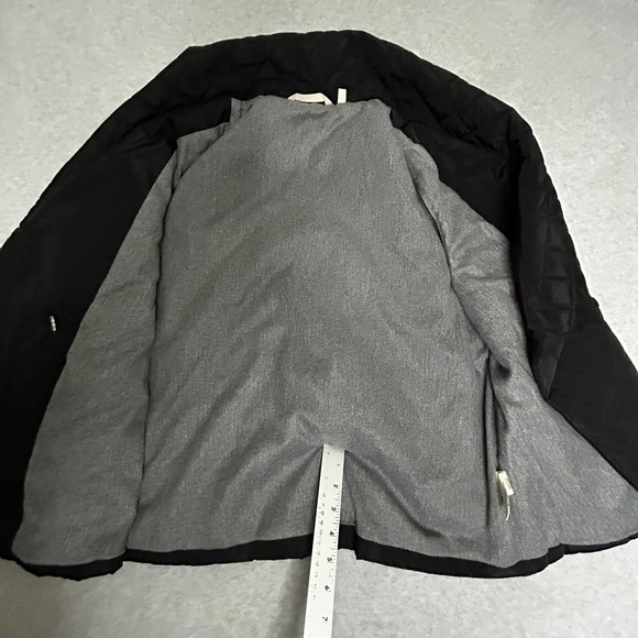 New Soft Surroundings Snowline diamond quilted crossover puffer vest in black 1X - Picture 7 of 8